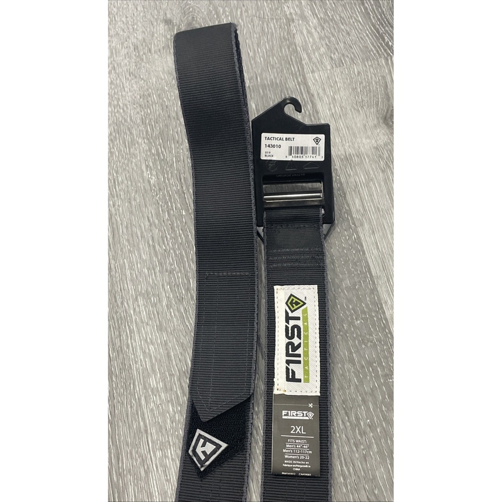 NWT First Tactical Duty Belt 1.75" Black Riveted Buckle Men's 2XL - Picture 2 of 4